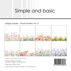 Simple and Basic - Blok 6'' - Floral borders / Blomsterkanter Vol. 2