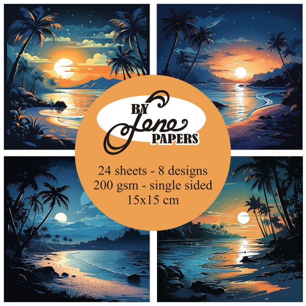 By Lene - Blok 6'' - Fantastic Beach / Fantastisk strand