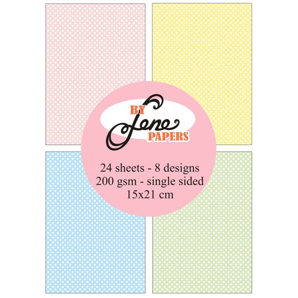 By Lene - Blok A5 - Baby Boom / Prikker og tern