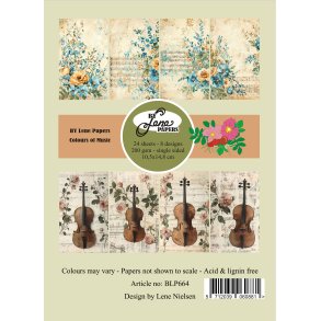 By Lene - Blok A6 - Colours of Music / Musikkens farver