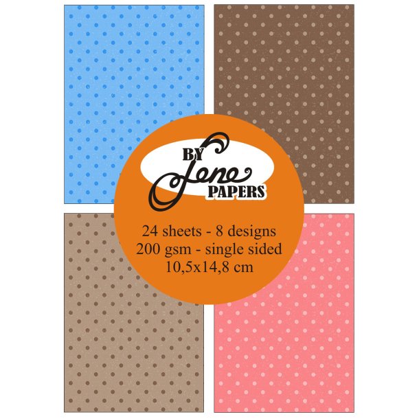 By Lene - Blok A6 - Happy Dots / Glade prikker