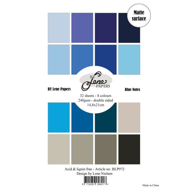 By Lene - Blok A5 - Blue Notes / Bl noter