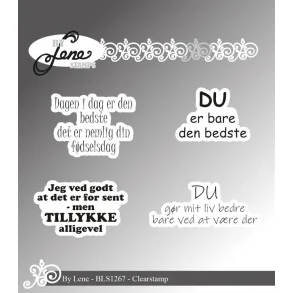 By Lene - Stempler - Du Er Bare Den Bedste