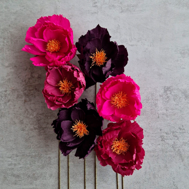 Crepeblomster - Kit - Sophia Bordeaux Mix