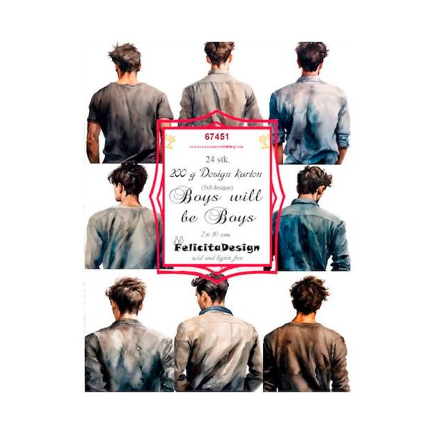 Felicita Design - Toppers - Boys Will Be Boys - 24stk