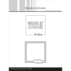 Simple and Basic - Die + stempel - Bryllup