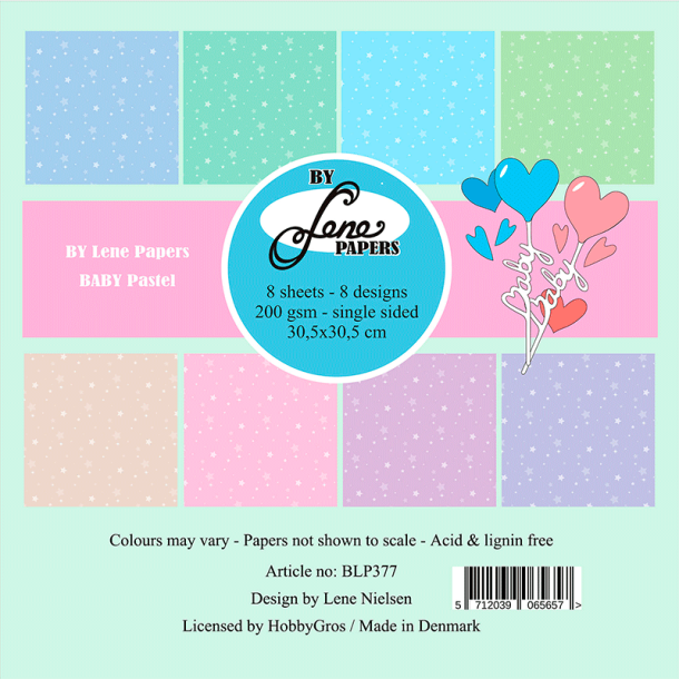 By Lene - Blok 12'' - BABY Pastel