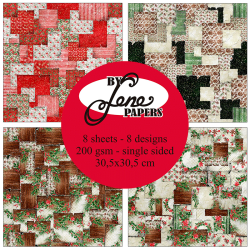 By Lene - Blok 12'' - Christmas Patchwork / Julepatchwork