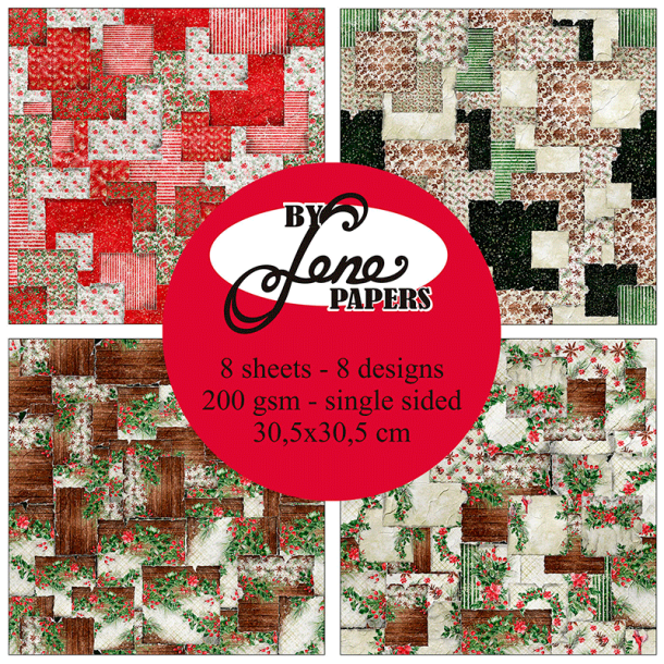 By Lene - Blok 12'' - Christmas Patchwork / Julepatchwork