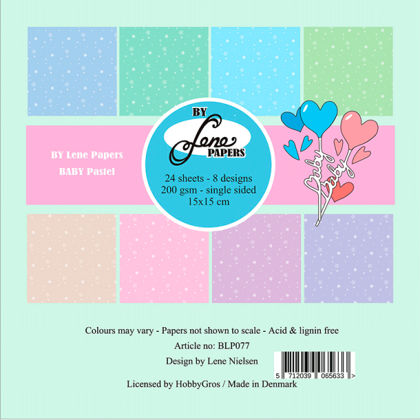 By Lene - Blok 6'' - BABY Pastel