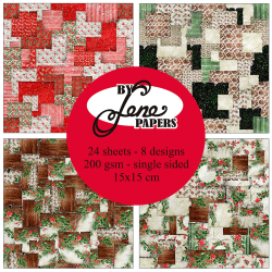 By Lene - Blok 6'' - Christmas Patchwork / Julepatchwork