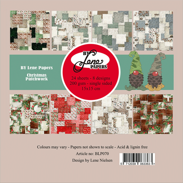 By Lene - Blok 6'' - Christmas Patchwork / Julepatchwork