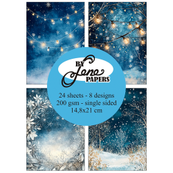 By Lene - Blok A5 - Blue Christmas / Bl jul