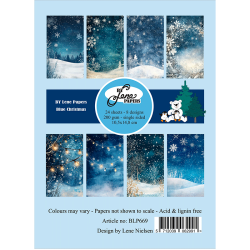 By Lene - Blok A6 - Blue Christmas / Bl jul