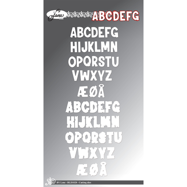 By Lene - Die - Alfabet med skygge