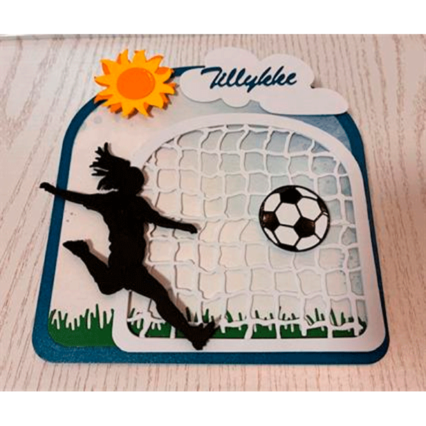 By Lene - Die - Pige Silhouette - H�ndbold og Fodbold