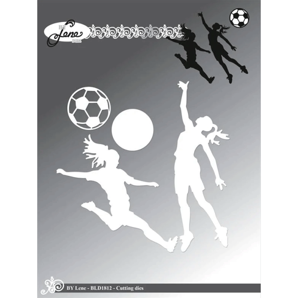 By Lene - Die - Pige Silhouette - H�ndbold og Fodbold