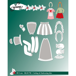 By Lene - Die - Tilbehr til hj nisse BLD1796 - Kjole og nederdel