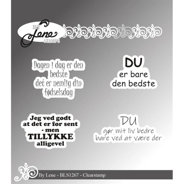 By Lene - Stempler - Du Er Bare Den Bedste