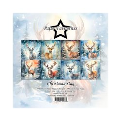 Paper Favourites - Blok 12" - Christmas Stag / Jule rdyr