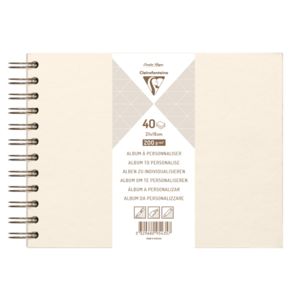Clairefontaine - Scrap album - Cream - 200 g - 21 x 16 cm