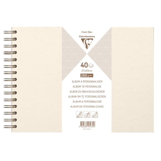 Clairefontaine - Scrap album - Cream - 200 g - 27 x 20 cm