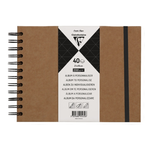 Clairefontaine - Scrap album - Kraft - 200 g - 21 x 16 cm