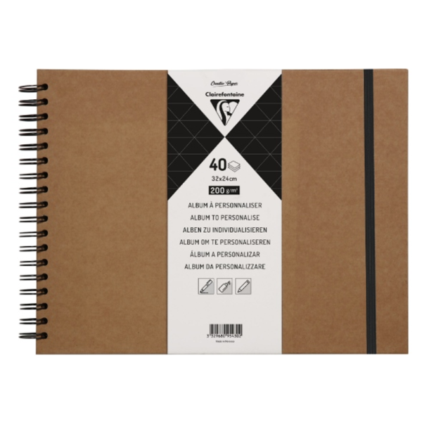 Clairefontaine - Scrap album - Kraft - 200 g - 32 x 24 cm