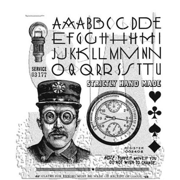 Tim Holtz - 330465 SA - Cling Stamp The Inspector" -TH-CMS465