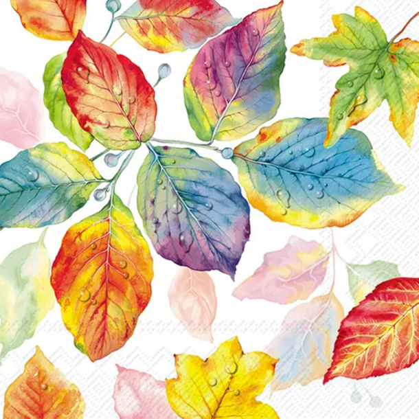 IHR - Frokostservietter - Colorful Leaves