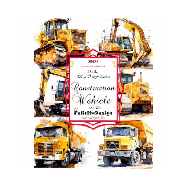 Felicita Design - Toppers - Construction Wehicle / Konstruktionskretjer