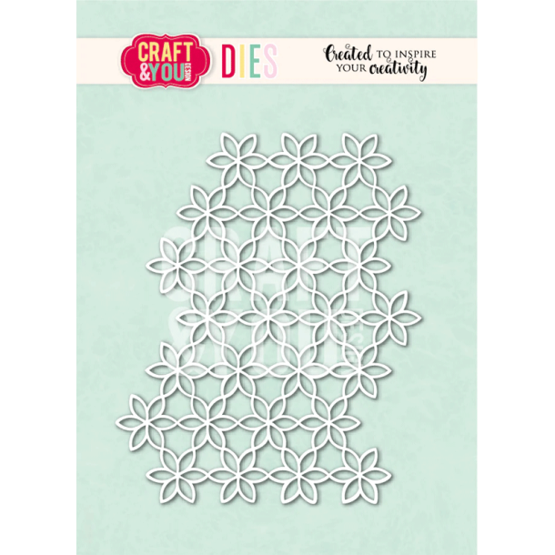 Craft & You - Die - Flower Background / Blomsterbaggrund