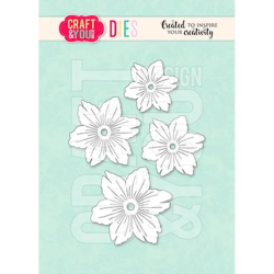 Craft &amp; You - Die - Sweet Flowers by Gosia / Sde blomster