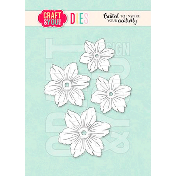 Craft & You - Die - Sweet Flowers by Gosia / Sde blomster