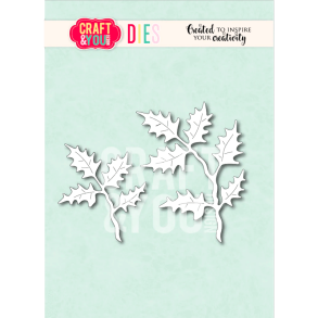 Craft & You - Die - Big Holly Leaves / Stor kristtorngren