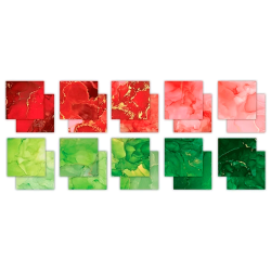 Craft Consortium - Blok 12" - Ink Drops - Festive