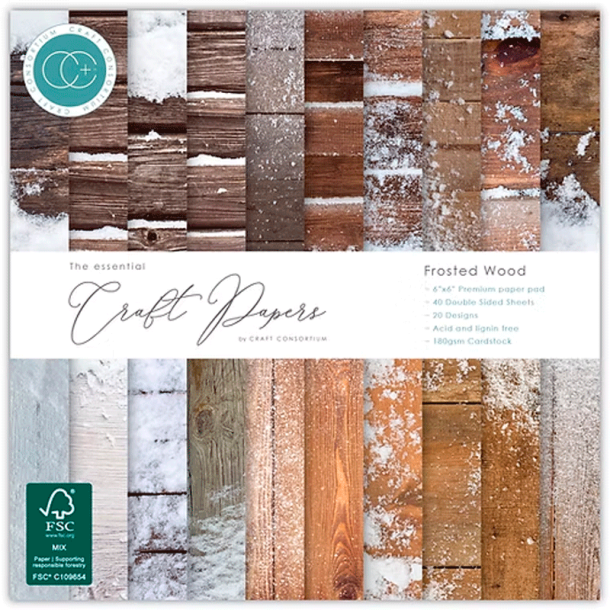 Craft Consortium - Blok 6" - Frosted Wood