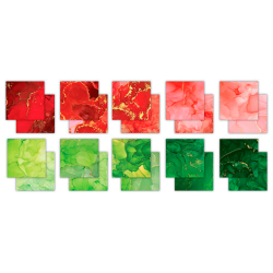 Craft Consortium - Blok 6" - Ink Drops - Festive