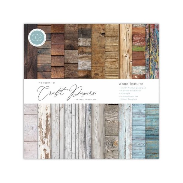 Craft Consortium - Blok 6" - Wood Textures / Tr