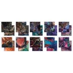 Craft Consortium - Blok 6" - Ink Drops - Midnight