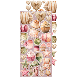 Craft O' Clock - Blok 15 x 30 cm - Baby Girl Universe / Pigebarn - Extra Set - Klippeark