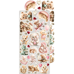 Craft O' Clock - Blok 15 x 30 cm - Baby Girl Universe / Pigebarn - Extra Set - Klippeark