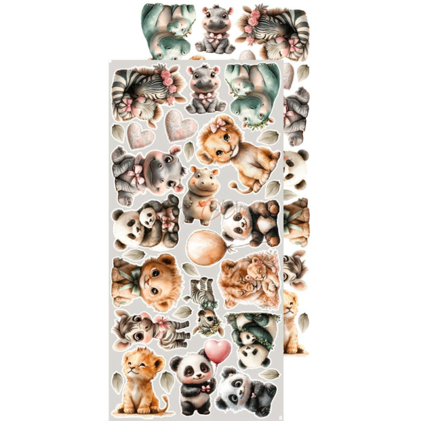 Craft O' Clock - Blok 15 x 30 cm - Baby Girl Universe / Pigebarn - Extra Set - Klippeark