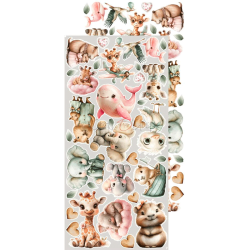 Craft O' Clock - Blok 15 x 30 cm - Baby Girl Universe / Pigebarn - Extra Set - Klippeark