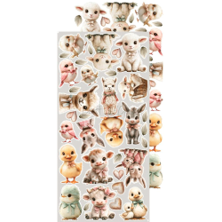 Craft O' Clock - Blok 15 x 30 cm - Baby Girl Universe / Pigebarn - Extra Set - Klippeark