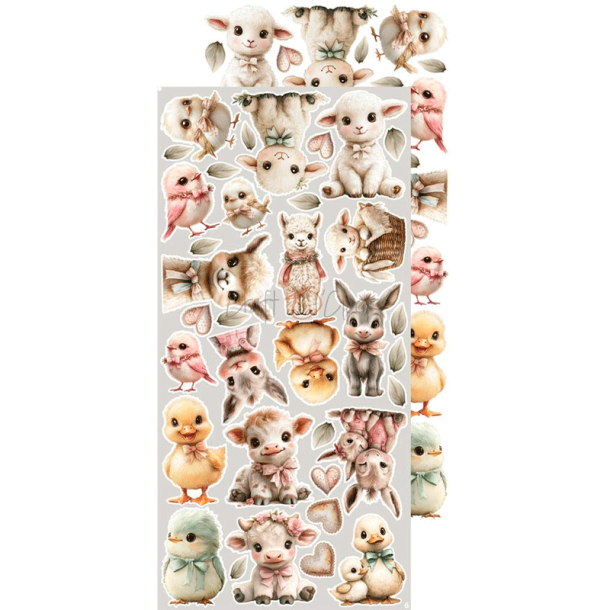 Craft O' Clock - Blok 15 x 30 cm - Baby Girl Universe / Pigebarn - Extra Set - Klippeark