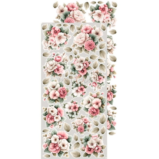 Craft O' Clock - Blok 15 x 30 cm - Baby Girl Universe / Pigebarn - Extra Set - Klippeark