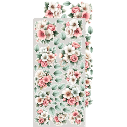 Craft O' Clock - Blok 15 x 30 cm - Baby Girl Universe / Pigebarn - Extra Set - Klippeark