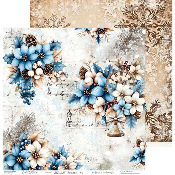 Craft O' Clock - Blok 12" - Jolly Season / Gldelig sson