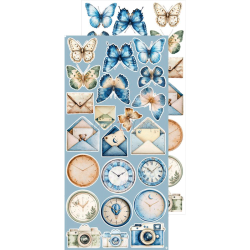 Craft O' Clock - Blok 15 x 30 cm - Baby Boy Universe / Drengebarn - Extras Set Mix - Klippeark